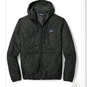 Black Quilted Patagonia Jacket— Insulated 80g thermogreen polyester